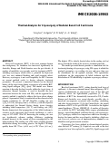 Cover page: Thermal Analysis for Cryosurgery of Nodular Basal Cell Carcinoma