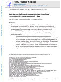 Cover page: Auto-deconvolution and molecular networking of gas chromatography-mass spectrometry data.