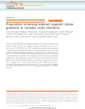 Cover page: Polarization screening-induced magnetic phase gradients at complex oxide interfaces