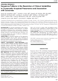 Cover page: Sequence Patterns in the Resolution of Clinical Instabilities in Community-Acquired Pneumonia and Association with Outcomes