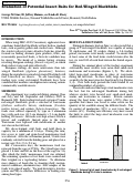 Cover page: Evaluation of Potential Insect Baits for Red-Winged Blackbirds