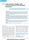 Cover page: Primary treatment of idiopathic sudden sensorineural hearing loss with intratympanic dexamethasone