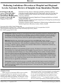 Cover page: Reducing Ambulance Diversion at Hospital and Regional Levels: A Systematic Review of Insights from Simulation Models