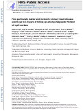 Cover page: Fine particulate matter and incident coronary heart disease events up to 10 years of follow-up among Deepwater Horizon oil spill workers.