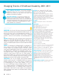 Cover page: Changing Trends of Childhood Disability, 2001–2011