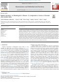 Cover page: Spatial memory in Huntington’s disease: A comparative review of human and animal data