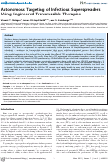 Cover page: Autonomous Targeting of Infectious Superspreaders Using Engineered Transmissible Therapies