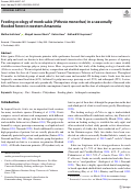 Cover page: Feeding ecology of monk sakis (Pithecia monachus) in a seasonally flooded forest in western Amazonia.