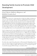 Cover page: Boosting Family Income to Promote Child Development
