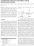 Cover page: Controlled Redox Chemistry at Cerium within a Tripodal Nitroxide Ligand Framework