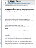 Cover page: Anterior cruciate ligament abnormalities are associated with accelerated progression of knee joint degeneration in knees with and without structural knee joint abnormalities: 96-month data from the Osteoarthritis Initiative