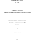 Cover page: Working Toward Social Change: Youth Researchers Using Discourse to Challenge Systemic Racism in Education