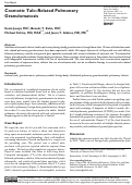 Cover page: Cosmetic Talc–Related Pulmonary Granulomatosis