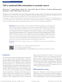 Cover page: TGF-β mediated DNA methylation in prostate cancer.