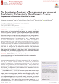 Cover page: The Combination Treatment of Fosmanogepix and Liposomal Amphotericin B Is Superior to Monotherapy in Treating Experimental Invasive Mold Infections