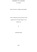 Cover page: How Do Predictors of Math Anxiety Differ?