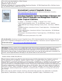 Cover page: Assessing Vegetable Farmer Knowledge of Diseases and Insect Pests of Vegetable and Management Practices Under Tropical Conditions