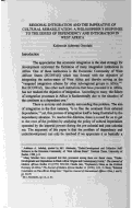 Cover page: Regional Integration and the Imperative of Cultural Rehabilitation: A Philosopher's Response to the Issues of Dependency and Integration in West Africa