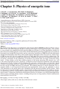 Cover page: Chapter 5: Physics of energetic ions