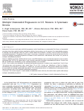 Cover page: Multiple Unintended Pregnancies in U.S. Women: A Systematic Review.