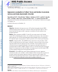 Cover page: Appearance evaluation of others' faces and bodies in anorexia nervosa and body dysmorphic disorder