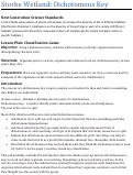 Cover page: Dichotomous Key Lesson