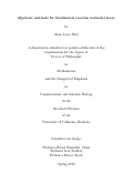 Cover page: Algebraic methods for biochemical reaction network theory