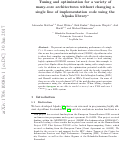 Cover page: Tuning and Optimization for a Variety of Many-Core Architectures Without Changing a Single Line of Implementation Code Using the Alpaka Library