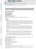 Cover page: Provider ankle brachial index and wound classification teaching as part of a comprehensive limb preservation outreach program