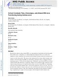 Cover page: School commute time, chronotype, and altered HPA axis functioning during adolescence