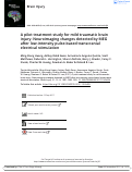 Cover page: A pilot treatment study for mild traumatic brain injury: Neuroimaging changes detected by MEG after low-intensity pulse-based transcranial electrical stimulation