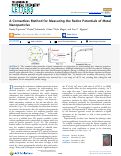 Cover page: A Contactless Method for Measuring the Redox Potentials of Metal Nanoparticles.