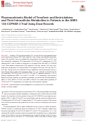 Cover page: Pharmacokinetic Model of Tenofovir and Emtricitabine and Their Intracellular Metabolites in Patients in the ANRS 134-COPHAR 3 Trial Using Dose Records.