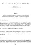 Cover page: Preliminary radiation shielding design for BOOMERANG