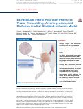 Cover page: Extracellular Matrix Hydrogel Promotes Tissue Remodeling, Arteriogenesis, and Perfusion in a Rat Hindlimb Ischemia Model