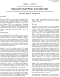 Cover page: Hypercalcemic Crisis in Primary Hyperparathyroidism