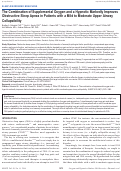 Cover page: The Combination of Supplemental Oxygen and a Hypnotic Markedly Improves Obstructive Sleep Apnea in Patients with a Mild to Moderate Upper Airway Collapsibility