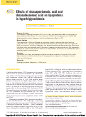 Cover page: Effects of eicosapentaenoic acid and docosahexaenoic acid on lipoproteins in hypertriglyceridemia