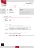 Cover page: Homomorphic Adenocarcinoma Metastases to the Liver: A Report of 2 Cases