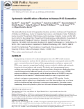 Cover page: Systematic Identification of Barriers to Human iPSC Generation