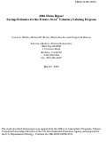 Cover page: 2006 Status Report Savings Estimates for the ENERGY STAR(R) Voluntary Labeling 
Program