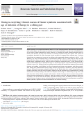 Cover page: Timing is everything: Clinical courses of Hunter syndrome associated with age at initiation of therapy in a sibling pair