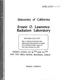 Cover page: ENERGY LEVELS OF Bi210 AND Po210 AND THE SHELL-MODEL RESIDUAL FORCE