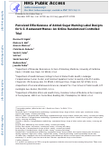 Cover page: Perceived effectiveness of added-sugar warning label designs for U.S. restaurant menus: An online randomized controlled trial