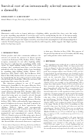 Cover page: Survival cost of an intrasexually selected ornament in a damselfly