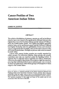 Cover page: Cancer Profiles of Two American Indian Tribes