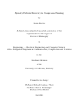 Cover page: Sparsity Pattern Recovery in Compressed Sensing