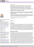 Cover page: Wirelessly observed therapy compared to directly observed therapy to confirm and support tuberculosis treatment adherence: A randomized controlled trial