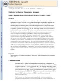 Cover page: Methods for Cancer Epigenome Analysis