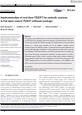 Cover page: Implementation of real‐time TDDFT for periodic systems in the open‐source PySCF software package